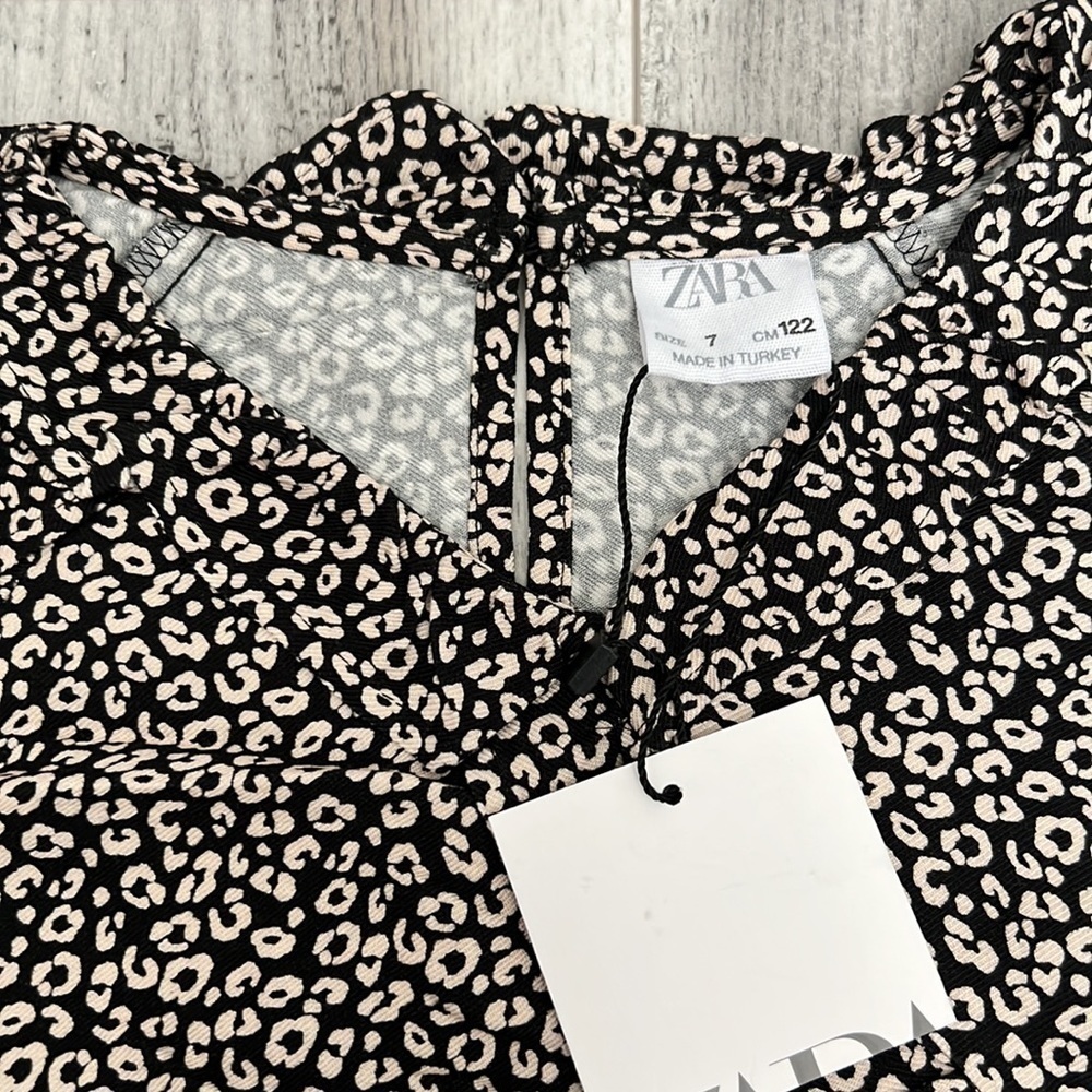 Zara Printed Ruffled Blouse - Picture 5 of 7